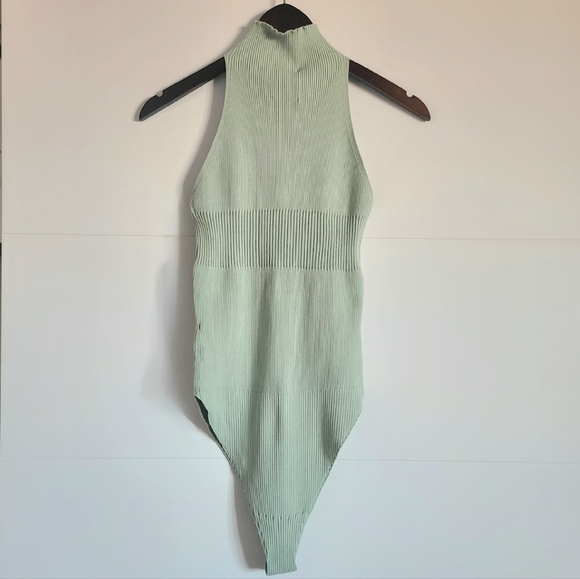 AERON Zero Ribbed Bodysuit, Size Large, Sage, NWT - Picture 9 of 16